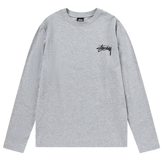 American streetwear brand loose fit black ball print long-sleeved T-shirt 618